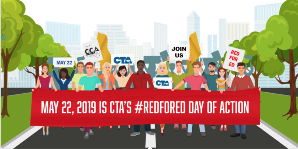 May 22, 2019 is CTA's #RedforEd Day of Action