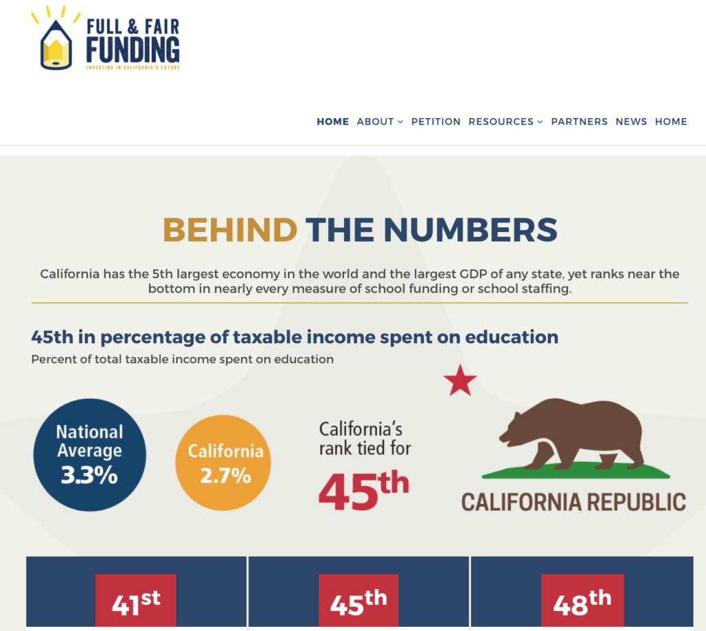 Full & Fair Funding: Behind the Numbers. California has the 5th largest economy in the world... 